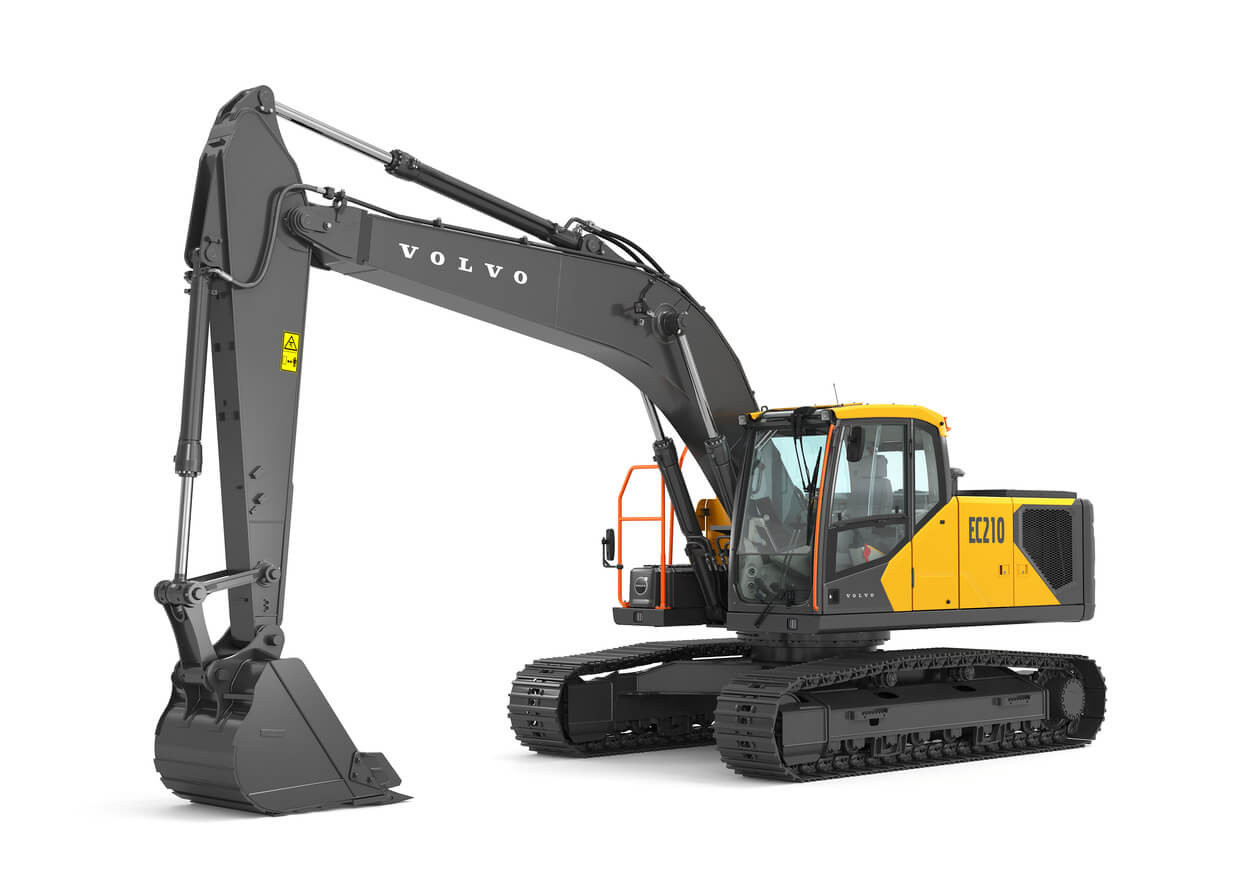Volvo EC210 front